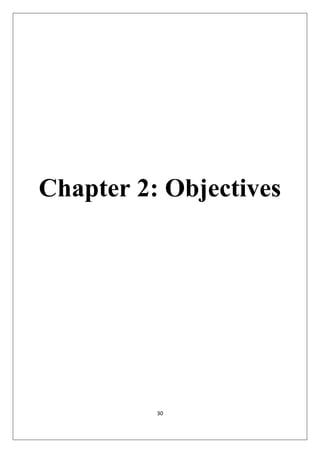 30
Chapter 2: Objectives
 