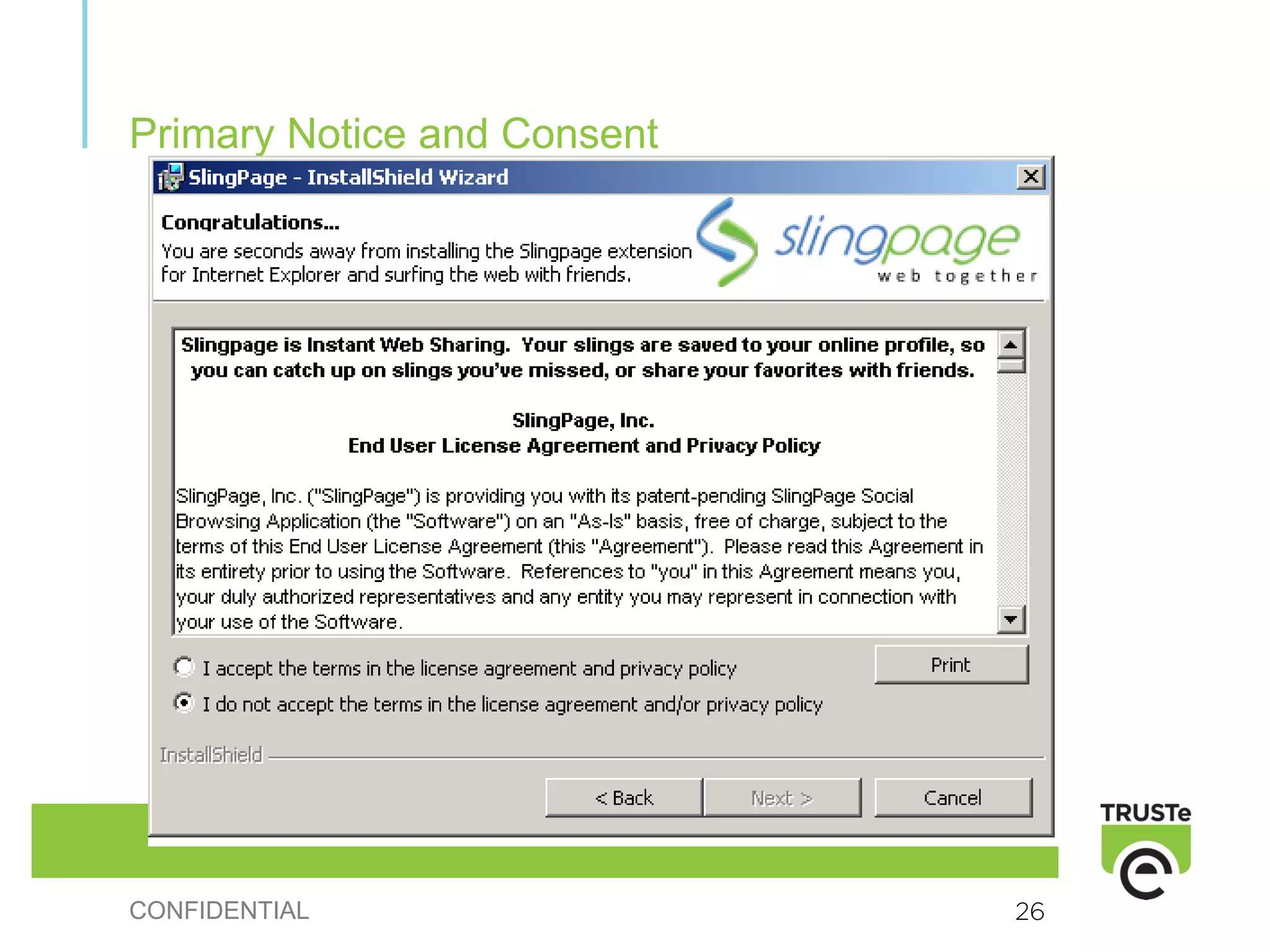 Primary Notice and Consent




CONFIDENTIAL                 26
 