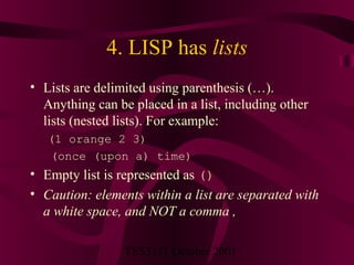 Lisp Example Many Parentheses Lisp | PPT