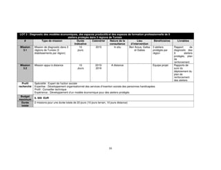 Tdr assistance technique au projet d’insertion professionnelle des pe…