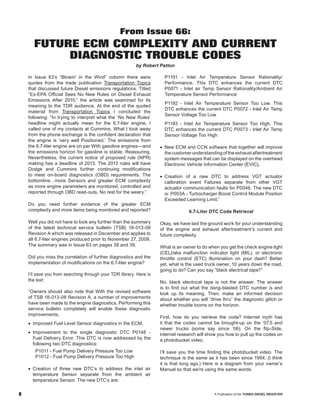 RAM  DIAGNOSTIC  TROUBLE  CODES - TURBO DIESEL REGISTER