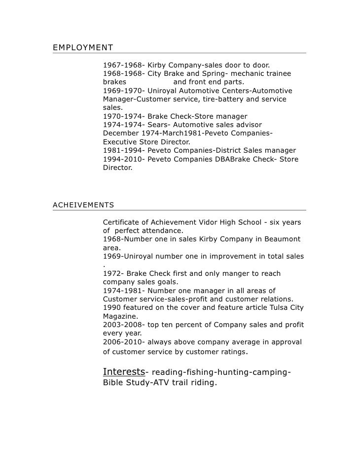 Td Resume 2011