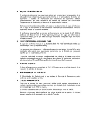 Tdr ls 0046 2010-amsac(1) | PDF