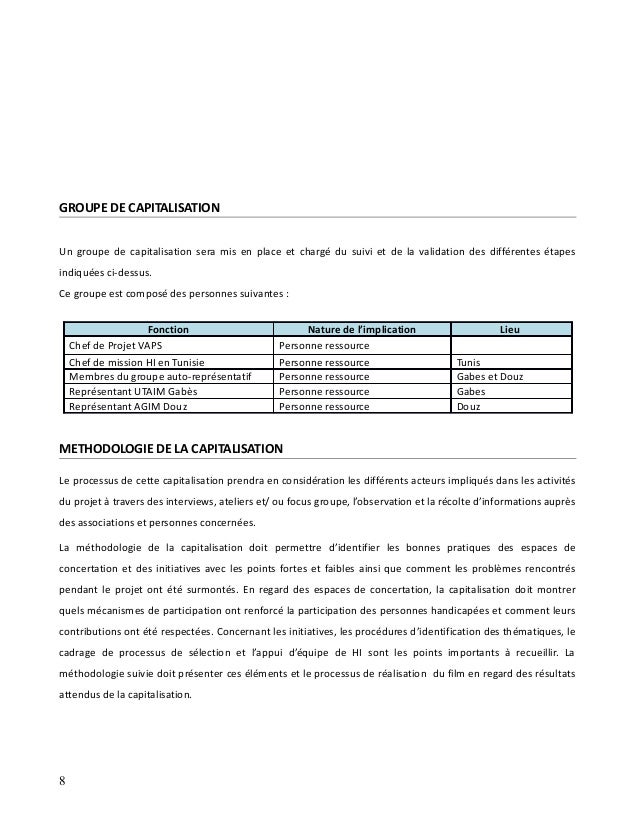 Tdr Handicap International recherche un consultant pour une mission d…