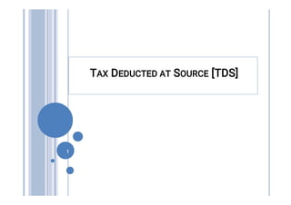 TAXDEDUCTEDATSOURCE[TDS]
1
 