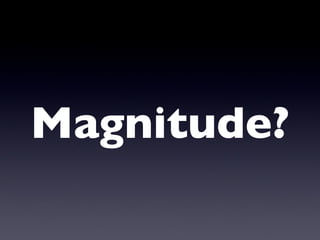 Magnitude? 