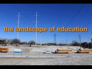 the landscape of education
 