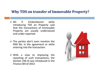 Undervalued Transaction Tds on transfer of immovable property - 194IA | PDF