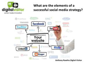 What are the elements of a
successful social media strategy?




              Anthony Rawlins Digital Visitor
 