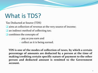 Tds provisions [income tax act, 1961] | PPT