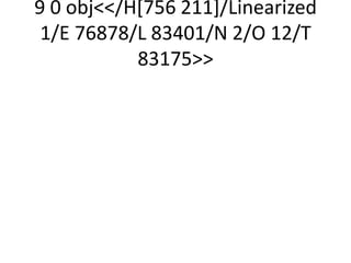 9 0 obj<</H[756 211]/Linearized
 1/E 76878/L 83401/N 2/O 12/T
           83175>>
 