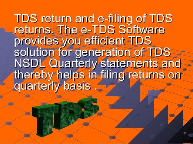 Tds Software Tds Return Form 24q Form 27q Form 16 Form 27eq For
