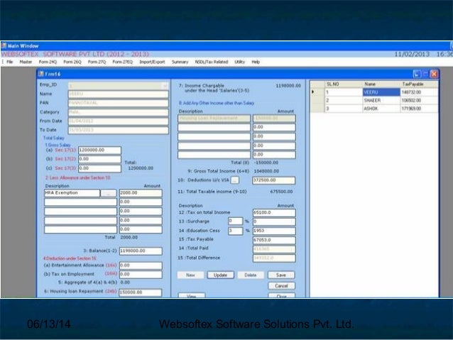 Tds software, tds return, tds computation, tds return form 24q, tds s…