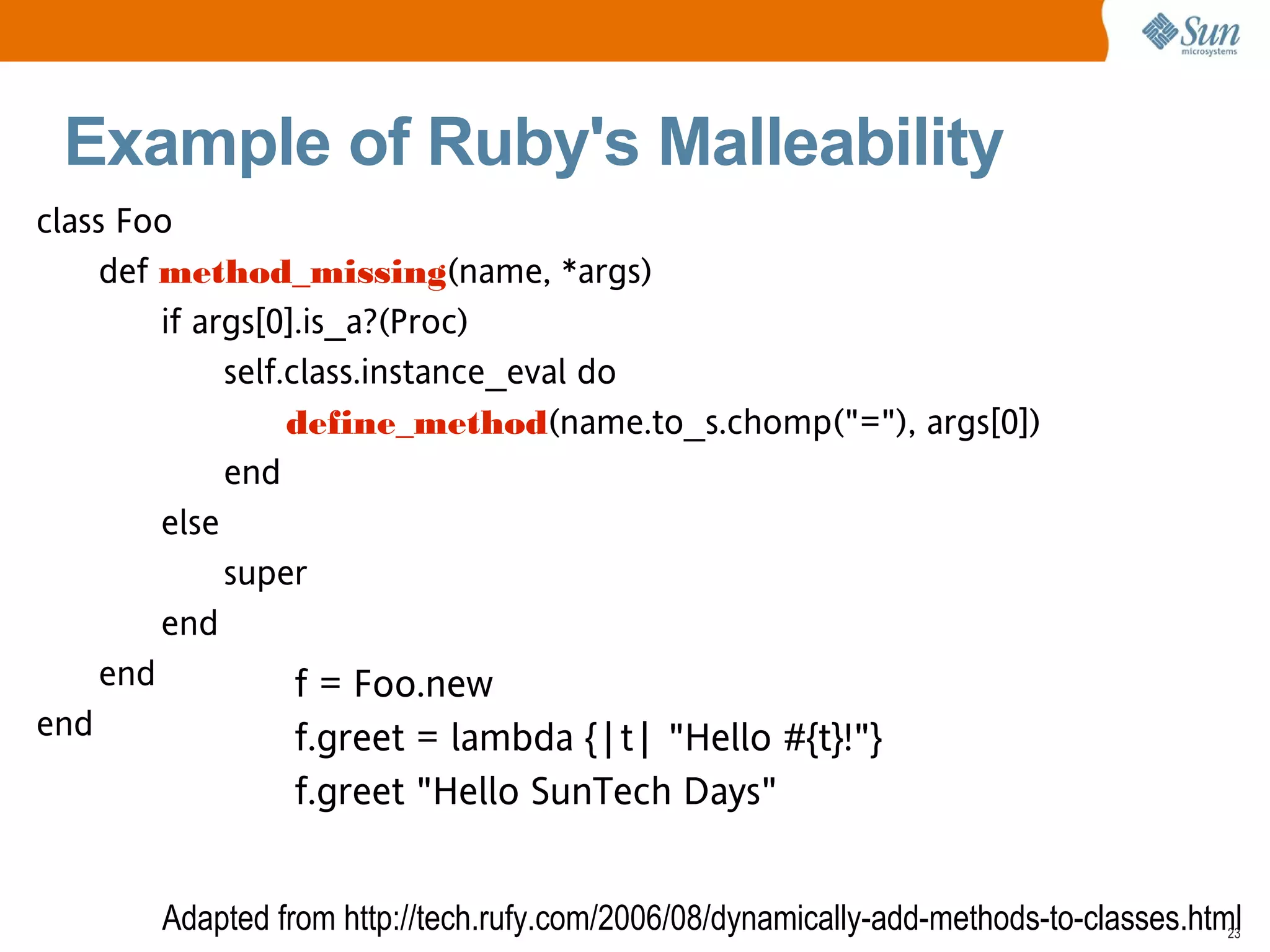 Rapid Development with Ruby/JRuby and Rails