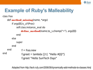 Rapid Development with Ruby/JRuby and Rails