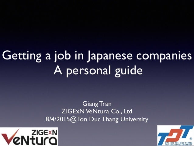 japanese a job i got Getting  guide a A in companies personal job Japanese