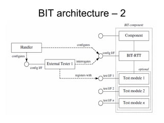 BIT architecture – 2
 