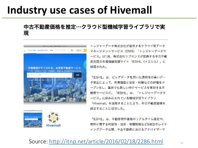 Introduction To New Features And Use Cases Of Hivemall Introduction To New Features And Use Cases Of Hivemall