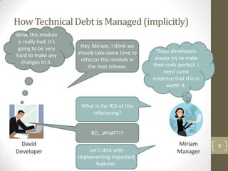 Everyday Indicators of Technical Debt

“Don’t worry about the documentation for now.”

              “The only one who can...