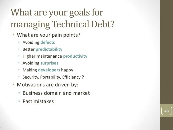 Identifying And Managing Technical Debt