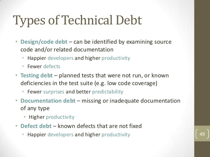 Identifying And Managing Technical Debt