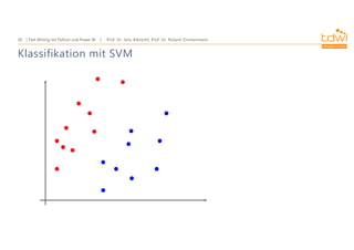 Prof. Dr. Jens Albrecht, Prof. Dr. Roland Zimmermann
Text Mining mit Python und Power BI
26
Klassifikation mit SVM
 