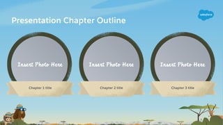 Presentation Chapter Outline
Chapter 1 title Chapter 2 title Chapter 3 title
 