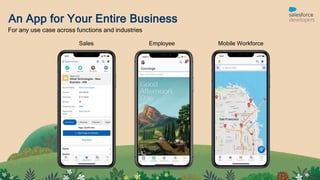 An App for Your Entire Business
For any use case across functions and industries
Sales Employee Mobile Workforce
 