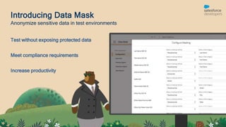 Introducing Data Mask
Test without exposing protected data
Meet compliance requirements
Increase productivity
Anonymize sensitive data in test environments
 