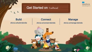 Build
sforce.co/build-tdxindia
Manage
sforce.co/manage-tdxindia
Connect
sforce.co/connect-tdxindia
Get Started on Trailhead
 
