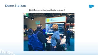 Demo Stations
26 diﬀerent product and feature demos!
 