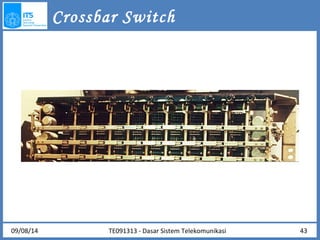 Crossbar Switch 
09/08/14 TE091313 - Dasar Sistem Telekomunikasi 43 
 
