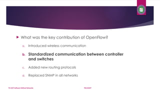 Ted Protocol TE-410T SDN Lecture week 01-2 - Introduction - Motivation- SDN Vs ...