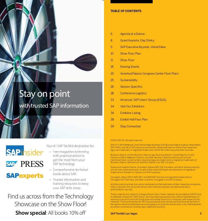 SAP TechEd Las Vegas Onsite Guide