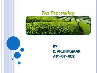 BY
K.ARUNKUMAR
AIT-07-002
 
