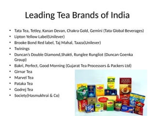 Pataka Tea Tea and different types of tea in India | PPTX