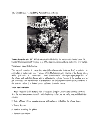Tea Manufacturing & Packaging | PDF