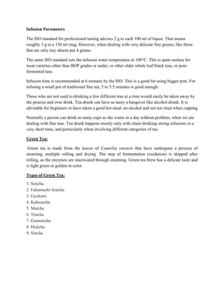 Tea Manufacturing & Packaging | PDF