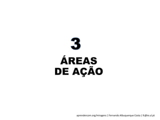 aprendercom.org/miragens | Fernando Albuquerque Costa | fc@ie.ul.pt
ÁREAS
DE AÇÃO
 