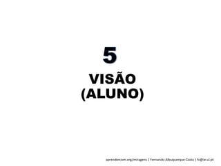aprendercom.org/miragens | Fernando Albuquerque Costa | fc@ie.ul.pt
VISÃO
(ALUNO)
 