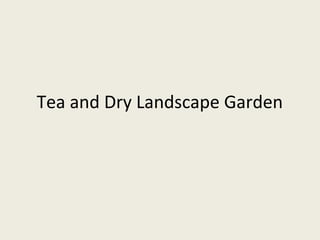 Tea and Dry Landscape Garden
 