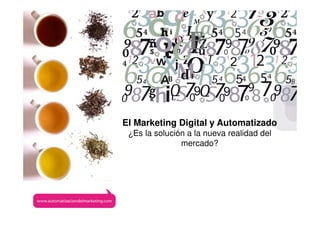 www.afirma.biz
El Marketing Digital y Automatizado
 ¿Es la solución a la nueva realidad del
               mercado?
 