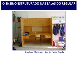 Escola de Manteigas - Sala de Ensino Regular
O ENSINO ESTRUTURADO NAS SALAS DO REGULAR
 