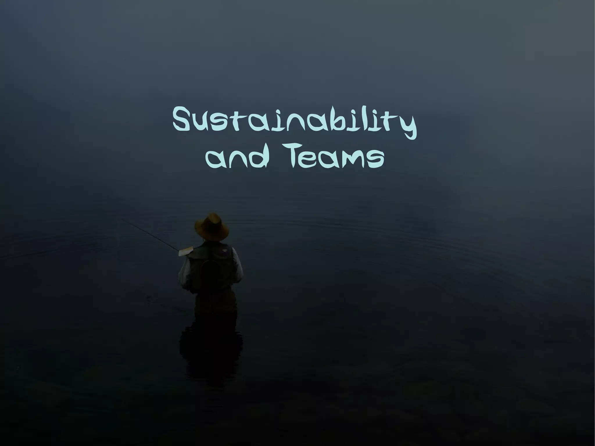 Sustainability
  and Teams
 