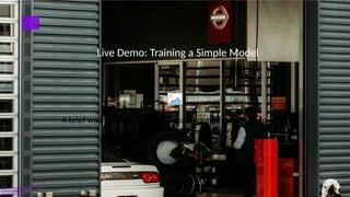 Smart Slides GPT Plugin
10
Photo: cars parked in front of building
Photo by Jakob Rosen
Powered by Unsplash
A brief walkthrough of a live demo (hypothetical or link to a demo
video).
Live Demo: Training a Simple Model
 