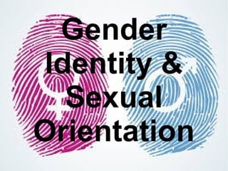Gender
Identity &
Sexual
Orientation

 