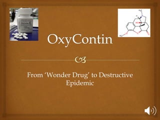 From ‘Wonder Drug’ to Destructive
Epidemic
 