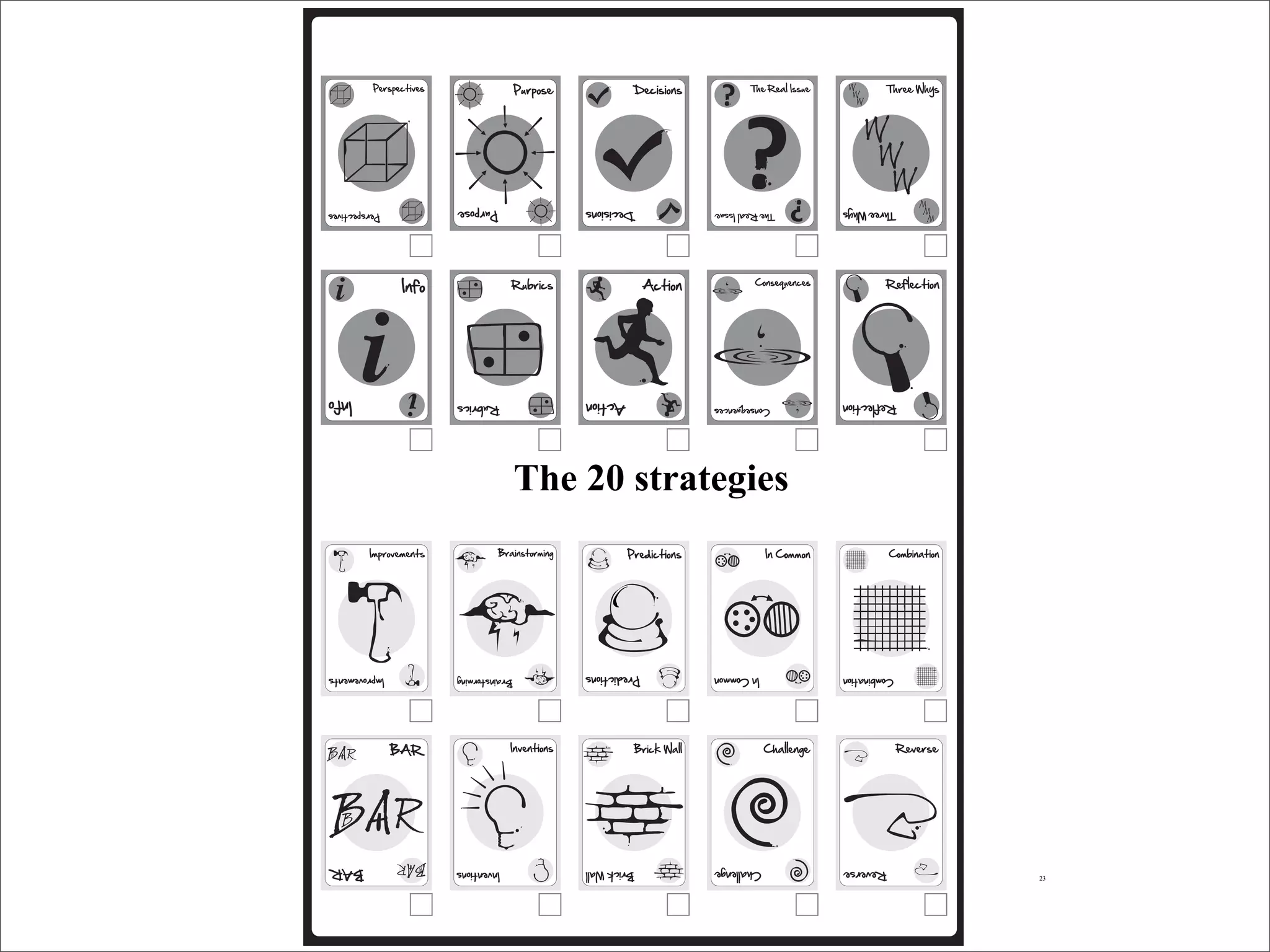 The 20 strategies




                    23
 