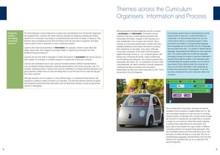 8 9
Themes across the Curriculum
Organisers: Information and Process
Running through the three Organisers are the concepts
of processes and information. Computers are just
machines that carry out well-defined processes that
manipulate information. Imagine a child carrying out a
long multiplication sum on paper (old-school!). She is
carrying out a process (writing down numbers and lines,
repeated additions) that involves information (numbers,
their positioning on the paper, carry overs). Although
it may seem surprising, at the heart of all the amazing
digital technology around us - e.g. computer games, self-
driving cars, immersive 3D worlds, video-conferencing,
on-line banking and shopping - are similar processes that
manipulate information. So - to understand CS and to think
computationally, we need to develop a steadily deepening
understanding about processes and information.
Interestingly, we often don’t need computers for this! This is
all explored in the first Organiser.
Designing,
building
and testing
computing
solutions
The third Organiser is about taking the concepts and understanding from the first two Organisers
and applying them. Learners will create solutions, perhaps by designing, building and testing
solutions on a computer or by writing a computational process down on paper. In doing so, they
will learn about modelling process and information from the real world in programs, and what
makes a good model to represent or solve a particular problem.
Learners will create representations of information. For example, learners could make lists,
tables, family trees, Venn diagrams and data models to capture key information from the
problems they are working on.
Learners will use their skills in language to create descriptions of processes that can be used by
other people. For example, a computer program is a great way to describe a process.
Learners will understand how to read, write and translate between different representations
such as between English statements, planning representations and actual computer code. For
example, developing skills in writing code could be scaffolded by studying worked examples or by
giving learners jumbled lines of code and asking them to put the lines into an order that will give
the correct outcome.
Although solutions can be created in a many different ways, it is expected that all learners will
experience creating a variety of solution on computers. This will show learners that the computer
will implement exactly what they have written and not what they intended, as well as giving them
practice in debugging.
A computing system does not spontaneously decide
what process to carry out, or what information to
manipulate. It is told precisely what to do via a set
of instructions held in a computer program. These
instructions are written in a programming language.
Such languages are not at all like the sort of language
we encounter every day - our spoken or signed natural
language. Appreciating the difference is very important.
Also, it is crucial to take time to learn the language
thoroughly enough to be able to read and understand
exactly what programs written in the language mean.
Understanding the program enables us to be able to
say, ahead of time, what process the computer will
carry out and what information it will manipulate as
it follows the instructions in the program. To do this,
we must understand how each instruction affects the
computer.
This is harder than it may seem, because the internal
operation of the computer is largely hidden from us. We
can’t see what is going on so we must rely on complex
mental models to understand this. If these mental models
are incorrect or missing then we might think a computer
is magic (or out to get us!) rather than simply following
a process that is described by its instructions. The
good news is that despite the huge number of different
computing devices and programming languages, they
are remarkably similar, and hence learning a set of core
principles and skills will take us a long way. This mix of
understanding languages, representations and how they
influence the machines they run on is captured in the
second Organiser.
 