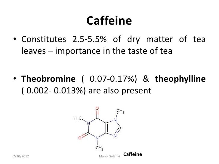 Tea chemistry